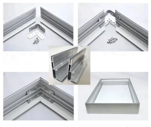 China Extrusion Aluminum LED Light Box Profile for Advertising Exhibition Indoor and Outdoor