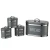 Import Retro 4pc bread bin & canister set with chrome stripes from Germany