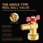 Brass inner wire corner ball valve/outer wire straight ball valve