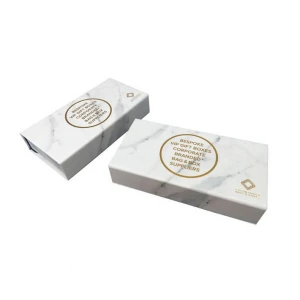 Custom Logo Marble Print Paper Cardboard Magnetic Gift Box