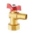 Import Brass inner wire corner ball valve/outer wire straight ball valve from China