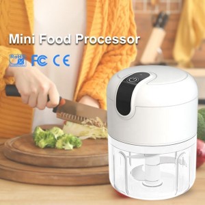Vegetable chopper Integral housing PS Cup 30W 1200mAh 250mL Electric Food processor For kitchen