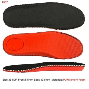 Shoema Safety PU Memory Foam Shoe Insoles for Making Safety Shoe