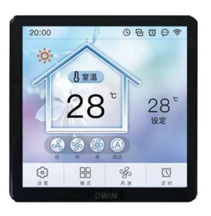 DWIN 4.0 inch Wifi Thermostat TFT LCD Display 480*480 Smart Home Wall mounted HMI IOT Smart Touch Screen Panel