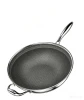 316 Food Grade Stainless Steel Honeycomb Wok Double Sided Non-stick Cooking Pan All Stoves Compatible With Glass Lid