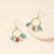 Import Fashion Hoop Bead Stone Earrings For Women Oem Odm Wholesale from China