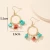 Import Fashion Hoop Bead Stone Earrings For Women Oem Odm Wholesale from China