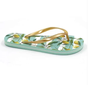 Green EVA Beach Slipper Summer Women Comfort Back Straps Shoes