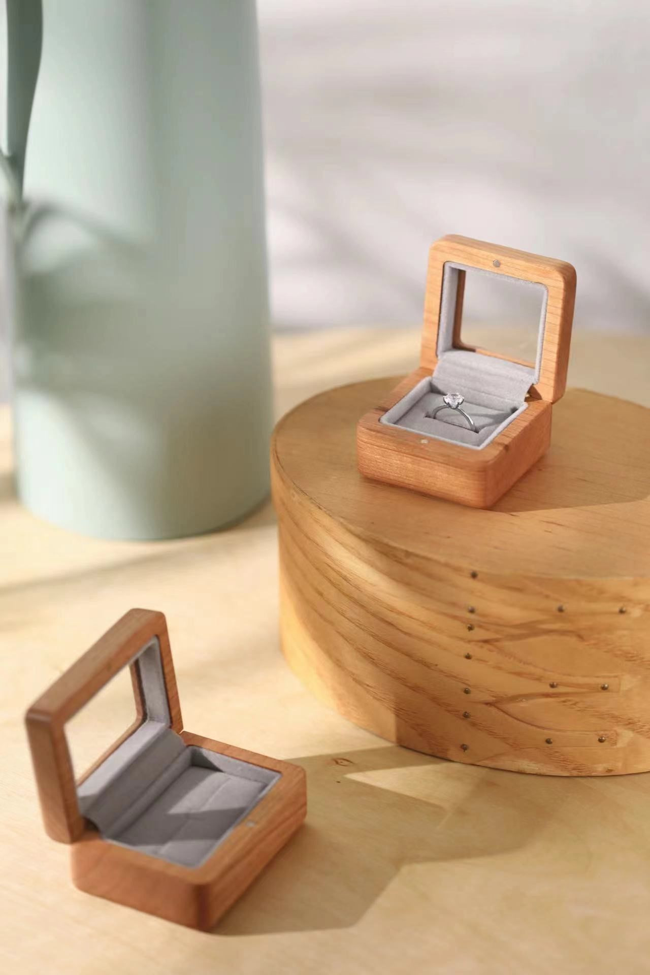 Buy Luxury Solid Wood Ring Box from Huainan Shengzhe International ...