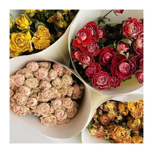 2022 New Romantic Colorful Wedding Decoration Everlasting Preserved Flower Dried Roses