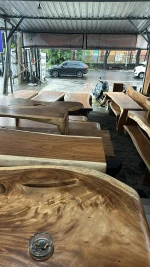 Solid wood table