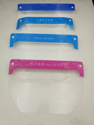China face protection wholesaler clear anti-fog face shield with stretch head band