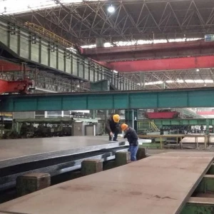 Atmospheric corrosion resistant ASTM A588 structural steel plates