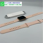 Apple Watch Series 6 40mm Gold Aluminum Case with Pink Sand Sport Band NEW