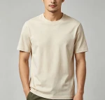 Men's 100% Cotton Plain Short Sleeve T-Shirt Casual Basic Tee