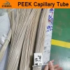PEEK Pipe Capillary Tube 1/8" 3.18mm 1.0 1.6mm Grade 450G 100% Pure Polyetheretherketone Tubular Thermoplastic Materials Tubing