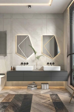 DREAM 5mm Modern Creative Home Decor Irregular Wall Mirror Large Dressing Espejo