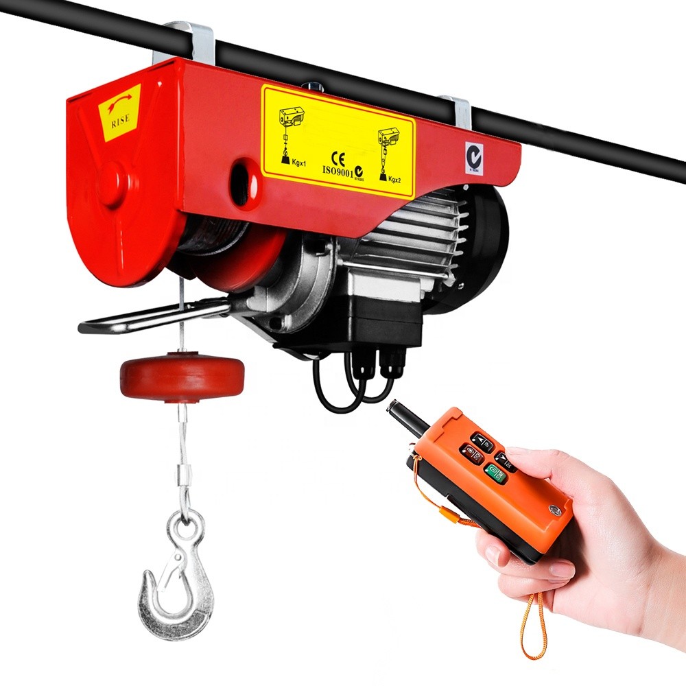 1 ton chain hoist remote control mini electric crane winch high ability Manufacturer mini electric lifting winch