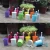 Import 10 Pack 4inch  Metal Iron Flower Pot Vase Wall Fence Hanging Balcony Garden Patio Planter Home Decor from China