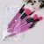 Import 10 pcs Wood Handle pink and gold makeup brushes from China