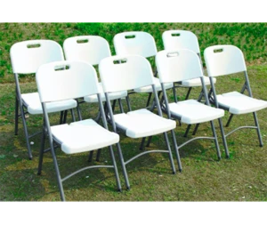 10 people plastic round folding table outdoor banquet table for wedding party