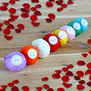 100% Pure and Natural Essential Oil Bath Fizzer Bomb Gift Set 8pcs OEM/ODM Professional Supplier