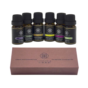 100% Pure organic massage aromatherapy therapeutic grade natural essential oil set for diffuser