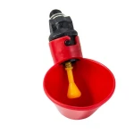 10Pcs Chicken Waterer Poultry Hen Quail Water Cups Yellow Nipple Waterer Bowl Automatic Chicken Drinker Farm Animal Supplies