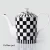 Import 11pieces black and white pattern fine China coffee POTS tea sets from China