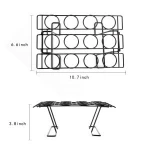 12 Cavities Folding Metal Ice Cream Cone Holder