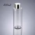 Import 120ml 200ml Natural Liquid Dispenser Cylinder Clear PET Plastic Bottles With Screw Cap Silver from China
