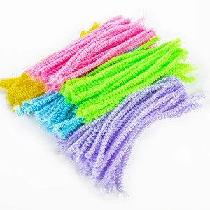 12mmx300mm 50pcs per bundle loopy education chenille stems pipe cleaners for craft supplies
