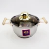 12pcs Wholesale Stainless steel milano cookware set kitchen cooking pot