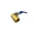 Import 1/2&quot; female brass ball valve with steel handle from China