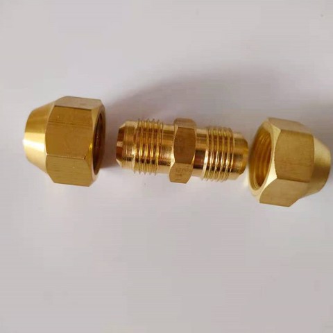 1/4" Connector Male And Female Brass Compression Fittings