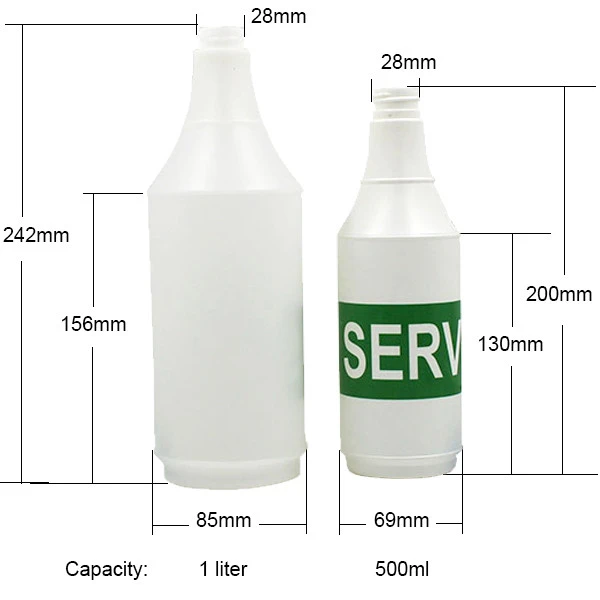 16oz 32oz 500ml 1000ml Hdpe Trigger Spray Plastic Bottle For Cleaning Product