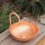 Import 16&quot; handcrafted copper vessel sinks copper basin hotel bathroom sinks luxury sinks with polish patina from China