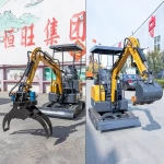 1.7ton mini excavator Construction equipment mini track digging machine mini excavator