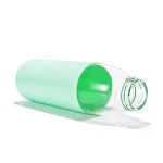 18 oz borosilicate glass water bottle with bamboo lid and protective sleeve