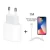 Import 18W portable USB-C power charger adapter charging 18W PD fast charger+PD cable for iphone 12 11 pro max wall charger US from China