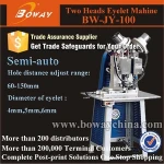 2 hole punch semi automatic electronic eyelets button holder drilling machine
