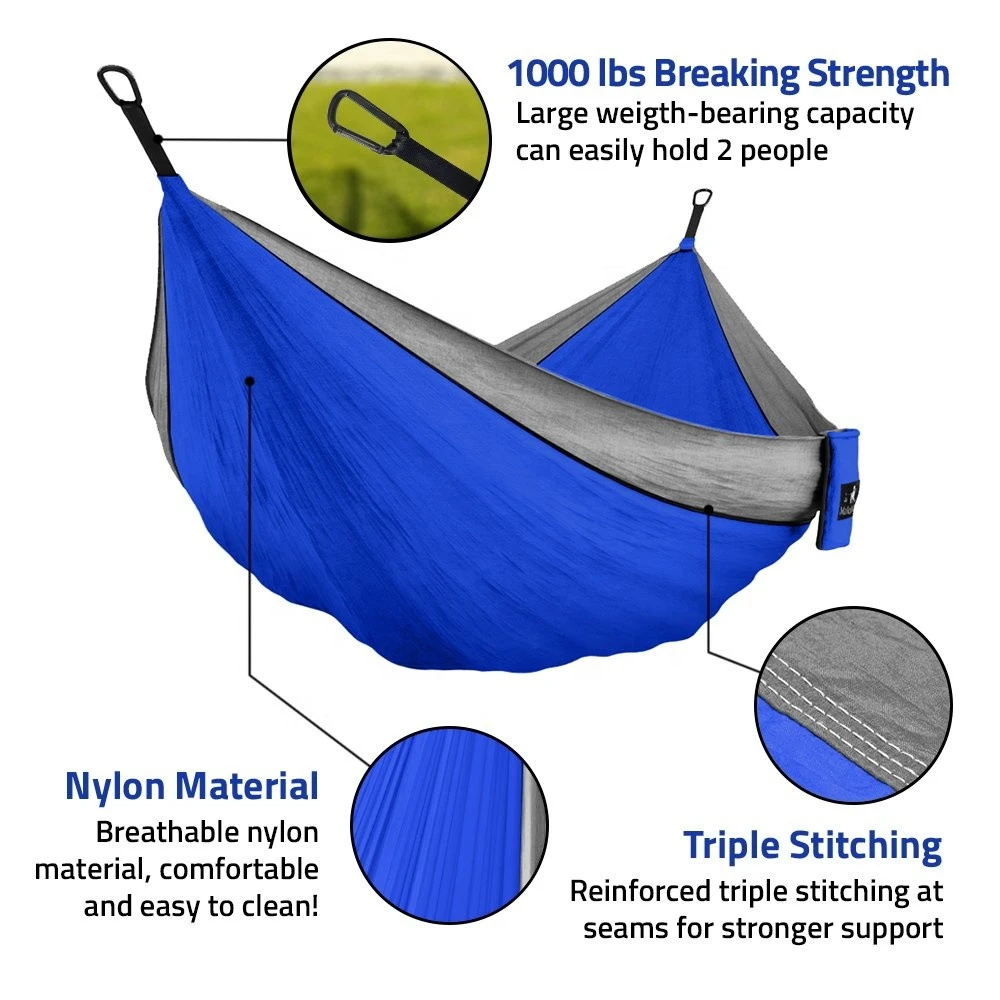 300*200cm nylon Double Hammock Adult Outdoor Backpacking Travel Double Person Camping Hammock