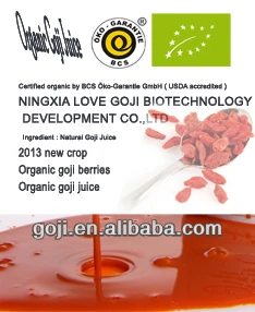 2014 NEW-- Organic goji Juice
