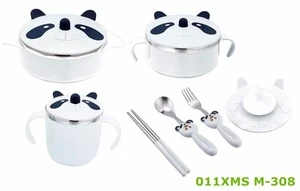 2016 hot sell Stainless steel children dinner set soup bowl and spoon set stainless steel cutlery sets