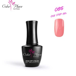 2017 Bright Color Free sample manufacturer High quality 216 colors 057# One Step 3 in 1 uv nail gel