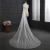 Import 2017 hot sale tulle applique train lace cathedral wedding bridal veils Fashionable long Tulle beaded Wedding Bridal Veils from China