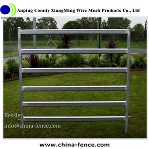 Standard 6 Rails Galvanized Portable Cattle Fence Panels For Sale XMR15