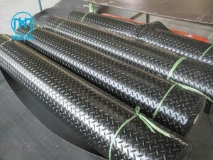 2018 Factory customized diamond pattern anti-slip rubber sheet wholesale