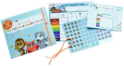 2019 hot selling Amazon Dry Erase Potty Training Reward Chart Magnetic Skill Learning Chart for Kids