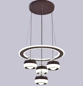 2020 Latest led Chandeliers Pendant Lights, Glass Material and LED Light Source chandelier (FX522-3+1)